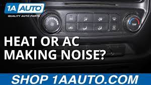 car air conditioning or heat rattling