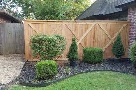 wood privacy fence design install