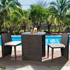 4 out of 5 stars. 3pcs Patio Rattan Coffee Table Chair Set Outdoor Garden Wicker Dinning Furniture Ebay Wicker Patio Set Outdoor Wicker Set Outdoor Wicker