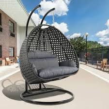 Wicker Outdoor Swing Jhula Double Chair