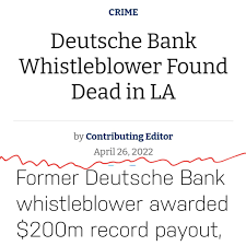 Deutsche Bank Whistleblower / Federal ...