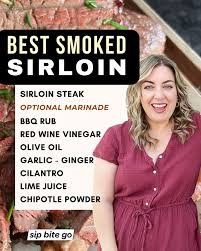 easy traeger smoked sirloin steak top