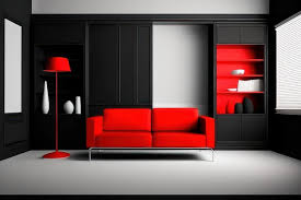 Living Room Concept In Black Color