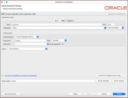 connecting to oracle databases