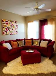 red couch living room design ideas