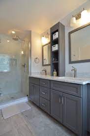 75 bathroom with gray cabinets ideas