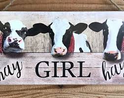 Cows and grass go togeher! Cow Decor Etsy