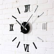 3d Digital Wall Clock Roman Numerals