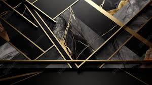 Black And Gold Modern Abstract