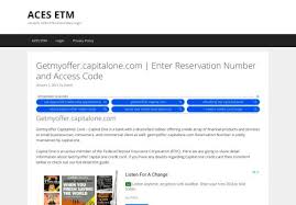 Getmyoffer capitalone com capital one credit card offer instructions. Getmyoffer Capitalone Com Access Code Loginroo
