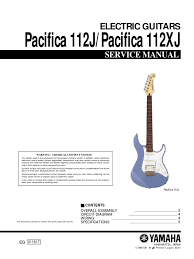 View and download yamaha electric bass owner's manual online. Yamaha Pac 112j Svc Manual Irish Musical Instruments Guitars