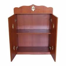 brown wooden pooja cabinet at best