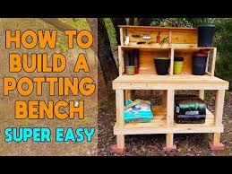 How To Build A Potting Bench Super Easy