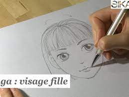 Manga : Comment dessiner un visage de fille ? - HD - Vidéo Dailymotion