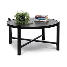 Coffee Table Large Round Modern Black