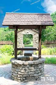 Old Wishing Well Made Of Little Stones