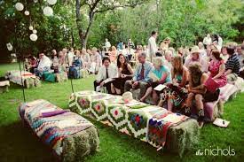 Straw Bale Seating For Your Wedding