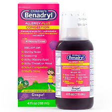 children s benadryl d allergy plus
