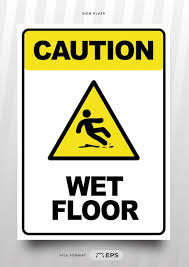 printable notice board caution wet floor