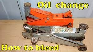 fill and bleed a hydraulic floor jack