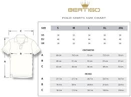 Bertigo Polo Size Chart Men Fashion