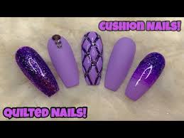 quilted cushion nails madam glam