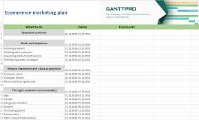 Ecommerce Marketing Plan Free Download Excel Template