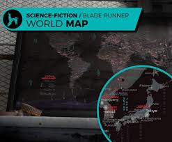 High Quality Blade Runner Inspired Map