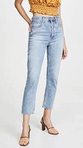 Double Pocket Riley High Rise Cropped Jeans
