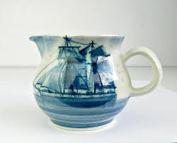 Iden Pottery Rye Sailing Ship Pitcher