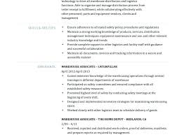 Sample Skills Resume Warehouse Worker Resumes For Jobs Examples Of