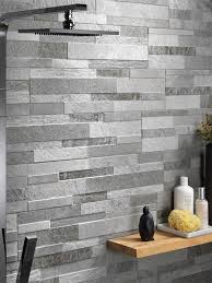 Grey Slate Split Face Tiles Bathroom