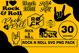 Rock N Roll Rock Clipart Cut Graphic By Cactustreedesigns Creative Fabrica