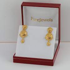 antique gold earrings 22ct gold