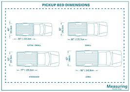 guide to standard pickup bed size with
