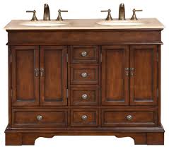 48 inch small brown double sink