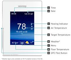 warmup 4ie underfloor heating thermostats