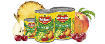 canned fruit tail salad del monte