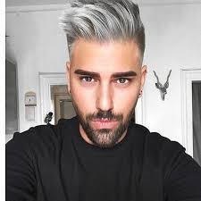 Gray short hair with high taper fade. 9 Best New Hair Colors For Men And Hair Coloring Trends