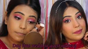 easy day time wedding guest makeup look