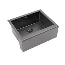 belfast butler sink brushed gunmetal