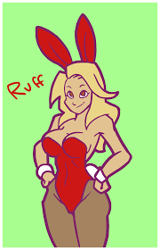 арт девушка :: Ruff Sketches :: huge breasts :: gif :: breast expansion ::  bunny ears :: Bunnysuit :: Ruff-Sketches :: art (арт) / смешные картинки и  другие приколы: комиксы, гиф анимация, видео, лучший интеллектуальный юмор.