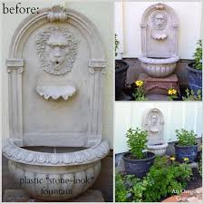 Diy Aged Fountain How To Age Faux