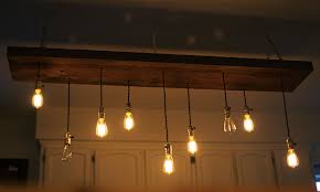 Diy Reclaimed Lumber Hanging Edison Bulb Chandelier Unmaintained
