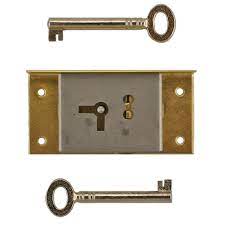 br half mortise lock with skeleton keys