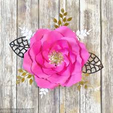 diy paper flower template in svg and