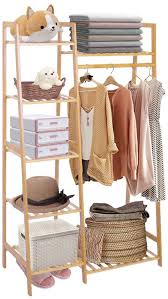 However, there are ways that you can make your garment hanging rack a great deal sturdier and stabler than it may have previously been. Amazon Com Ufine Bamboo Garment Rack 7 Tier Storage Shelves Clothes Hanging Rack Heavy Duty Clothing Rack Minimalism Wardrobe Closet Organizer Home Improvement