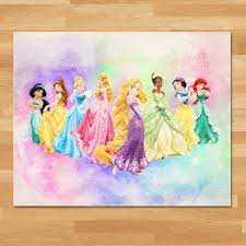 Disney Princess Watercolor Painting