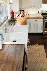 What about formica and laminate counters? Remodelaholic How To Create Faux Reclaimed Wood Countertops