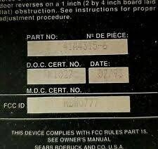 sears craftsman logic board 41a4315 6b